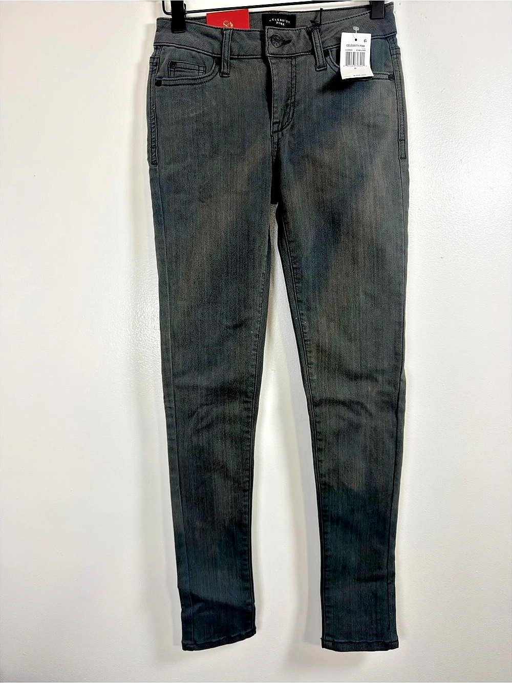 Celebrity Pink Ankle Skinny Jeans Gray Size 0 NWT